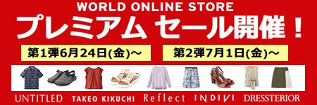 WORLD ONLINE STORE v~A Z[JÁI 1e 624ij` 2e71ij` UNTITLED TAKEO KIKUCHI Reflect INDIVI DRESSTERIOR