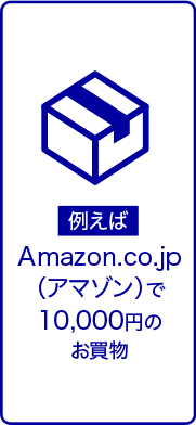 例えば Amazon.co.jp (アマゾン)で10,000円のお買物