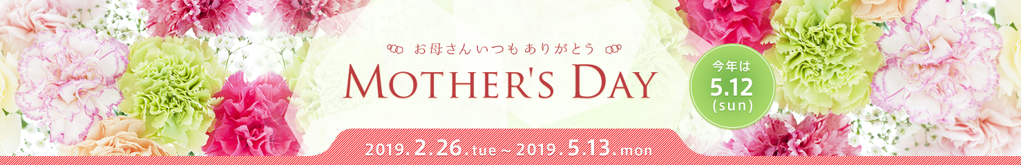 ꂳ񂢂肪Ƃ MOTHER'S DAY N5.12(SUN) 2019.2.26.tue`2019.5.13.mon